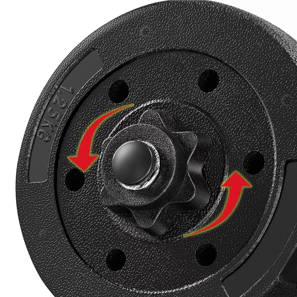 55Lb Adjustable Dumbbell Weight Set for Home Gym,Black